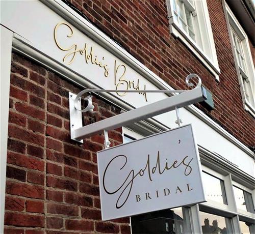 Goldie's Bridal Sign